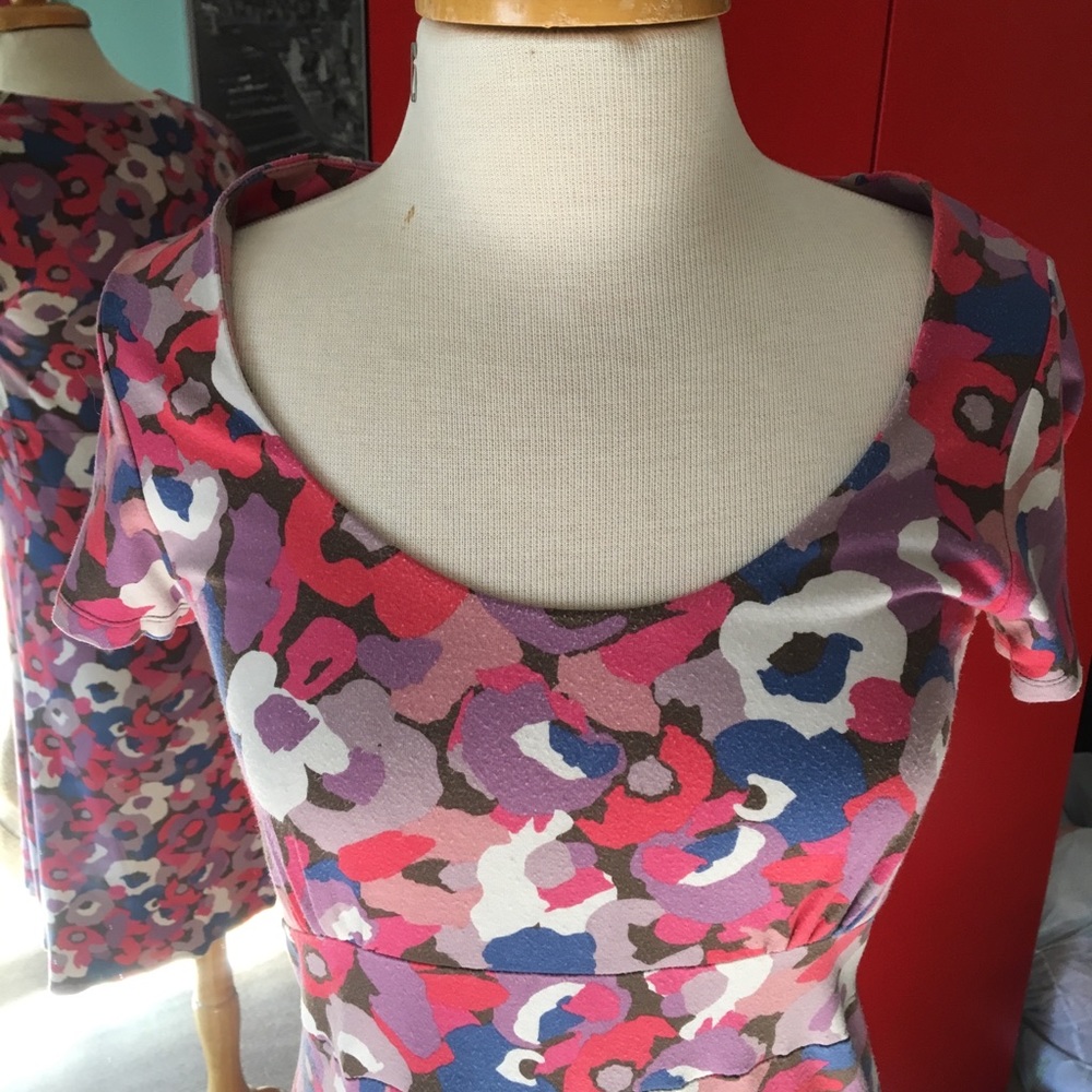 Boden Flower Patterned Cotton Size 10 Dress